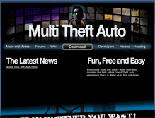 Tablet Screenshot of multitheftauto.com